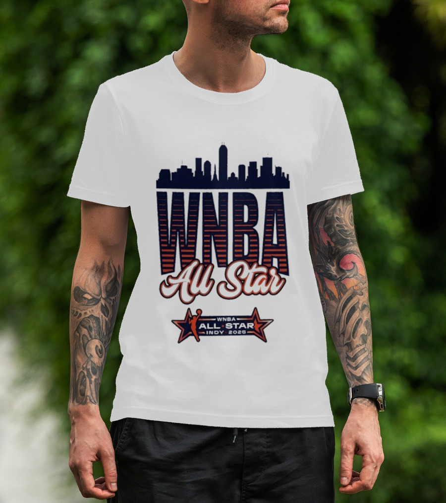 WNBA All Star 2025 Indy Skyline T-Shirt