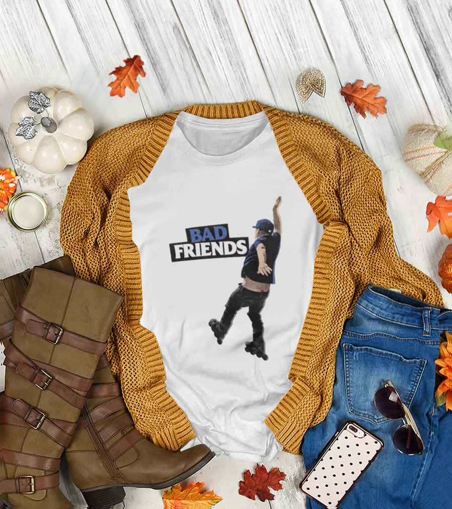 Bad Friends Bobby Roller Skating Fall T-Shirt