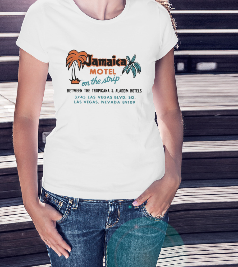 Jamaica Motel On The Strip Las Vegas Nevada Between Tropicana And Aladdin Hotels 3745 Las Vegas Blvd 89109 T-Shirt