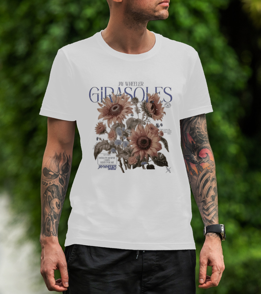 Jay Wheeler Girasoles Sunflowers Botanical T-Shirt