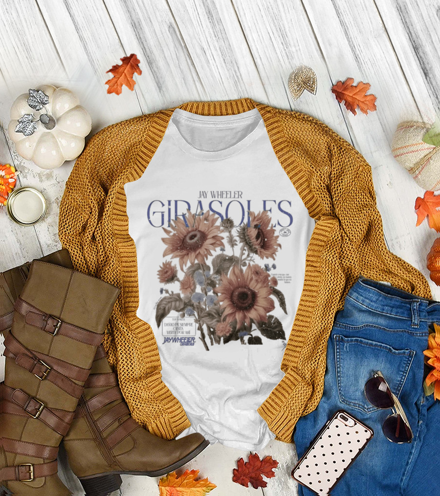 Jay Wheeler Girasoles Sunflowers Botanical T-Shirt