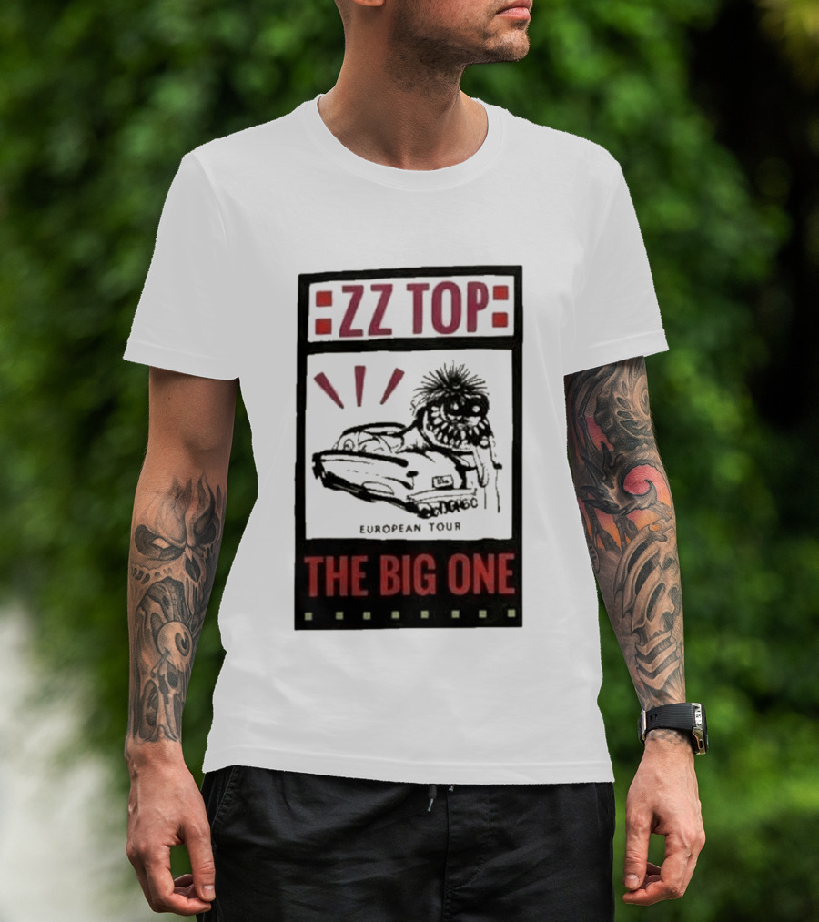 ZZ Top The Big One European Tour Poble Espanyol Barcelona Spain July 19 2026 T-Shirt