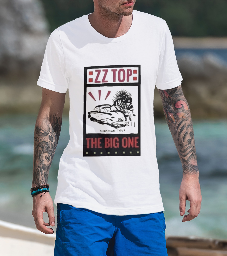 ZZ Top The Big One European Tour Poble Espanyol Barcelona Spain July 19 2026 T-Shirt