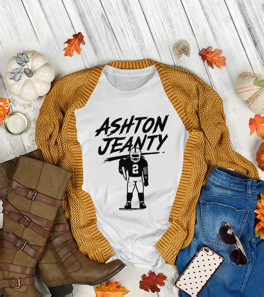 Raiders Ashton Jeanty Number 2 Horror Halloween Football T-Shirt