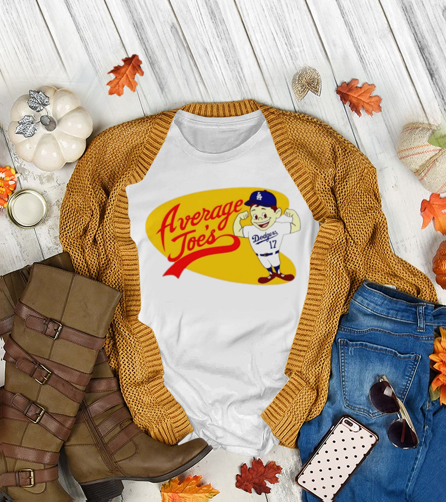 Average Joe's Dodgers No 17 LA Cartoon T-Shirt
