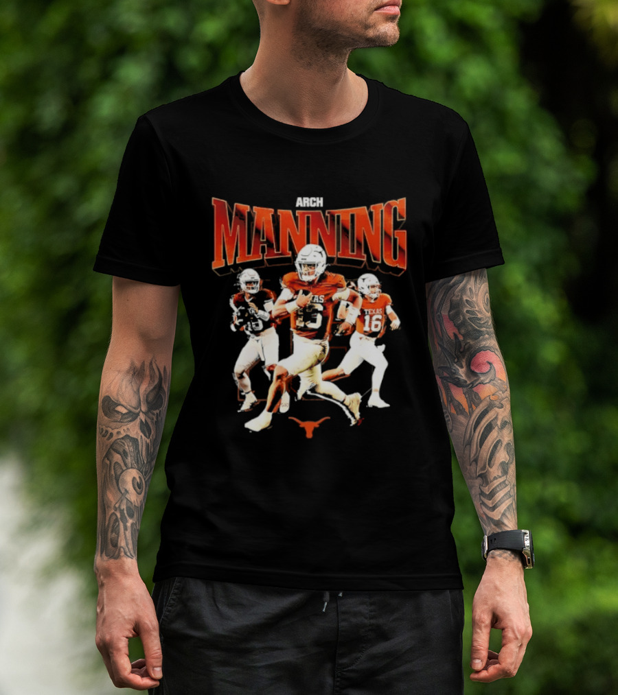 Arch Manning 16 Texas Longhorns NCAA Football Player Manning T-Shirt