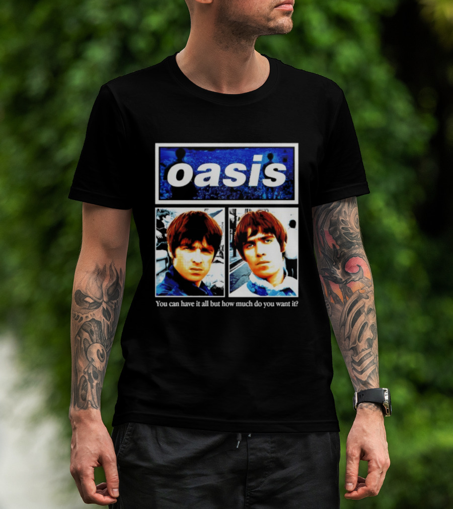 Oasis You Can Have It All But How Much Do You Want It Music Band T-Shirt