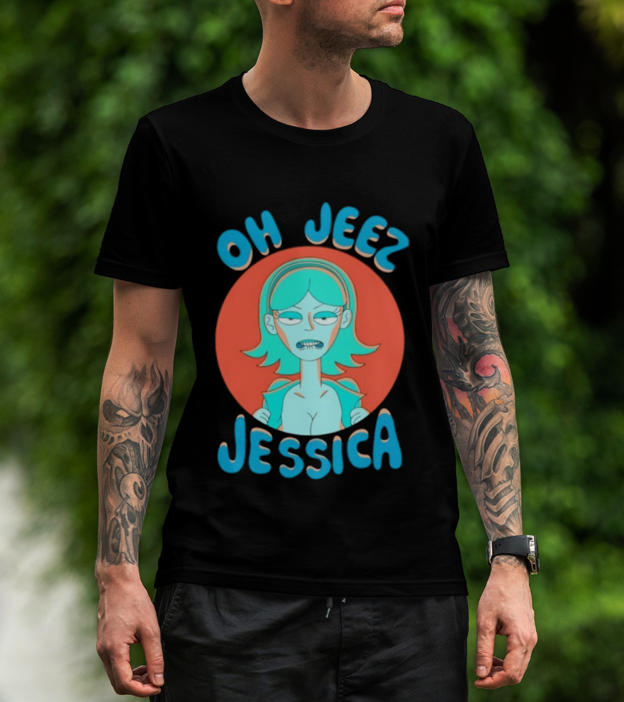 Oh Jeez Jessica Rick And Morty Adult Swim T-Shirt