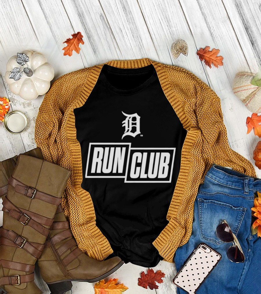 Detroit Tigers D Logo Run Club 2026 T-Shirt