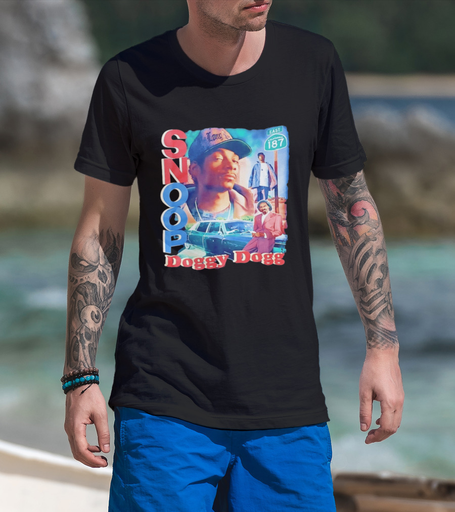 Snoop Doggy Dogg East California 187 Vintage Style Urban Fashion T-Shirt