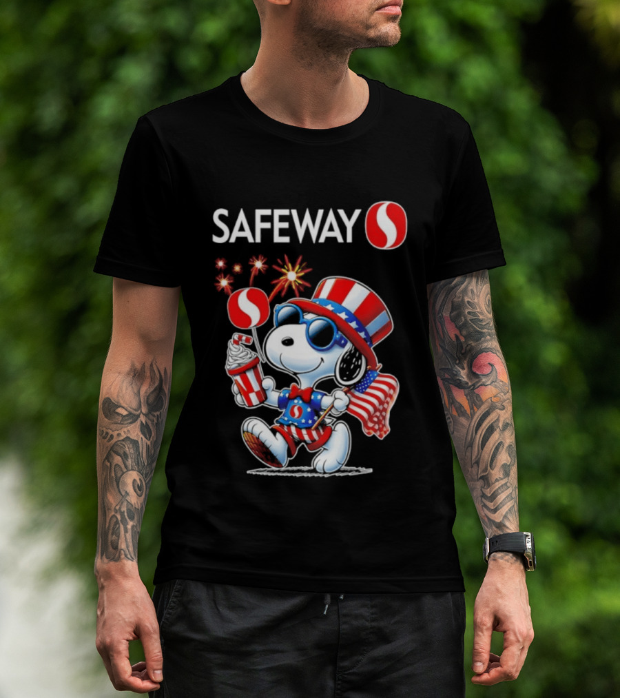 Snoopy Safeway 250th Anniversary 1776 2026 America Celebration T-Shirt