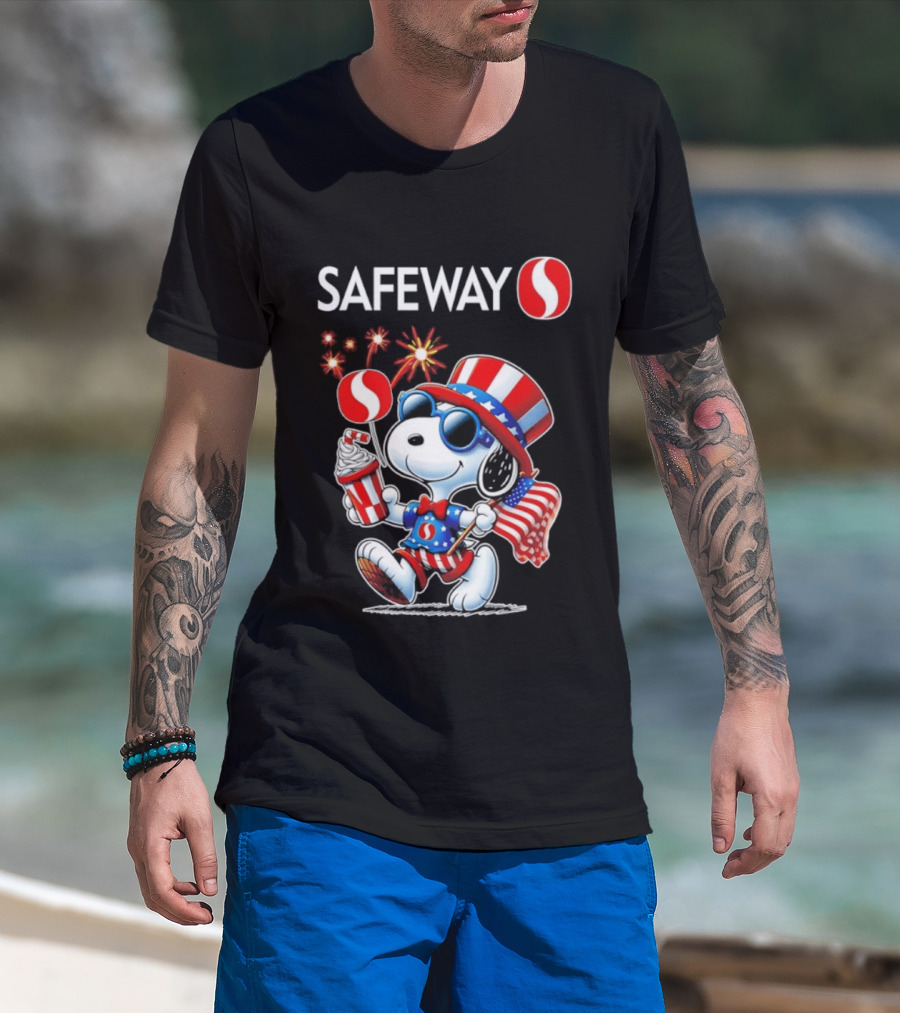 Snoopy Safeway 250th Anniversary 1776 2026 America Celebration T-Shirt