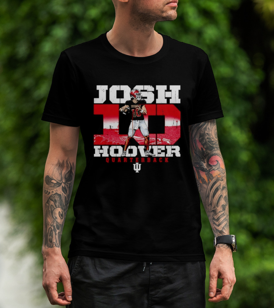 Josh Hoover 10 Indiana Hoosiers Quarterback NCAA T-Shirt