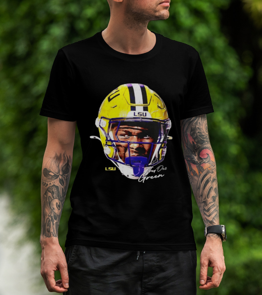 Trey'Dez Green LSU Tigers Football Helmet NCAA Sports T-Shirt