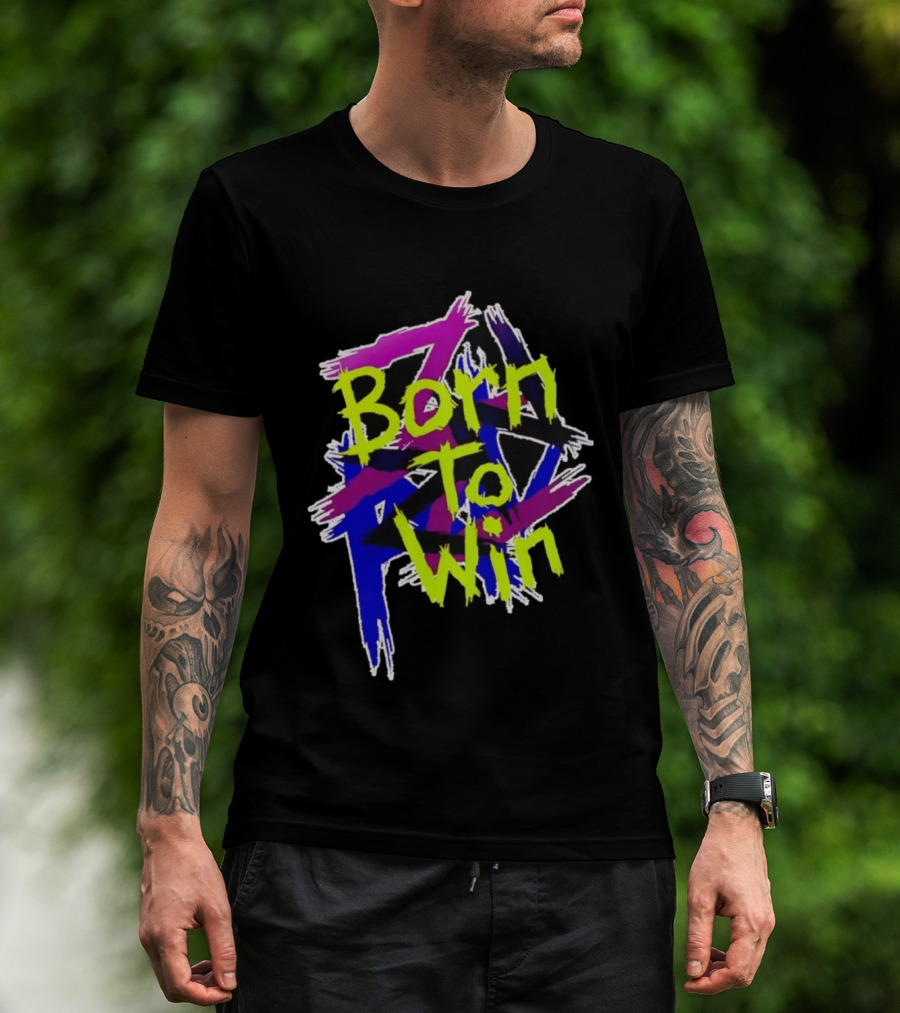 Born To Win Neon Graffiti Style Luke Littler T-Shirt