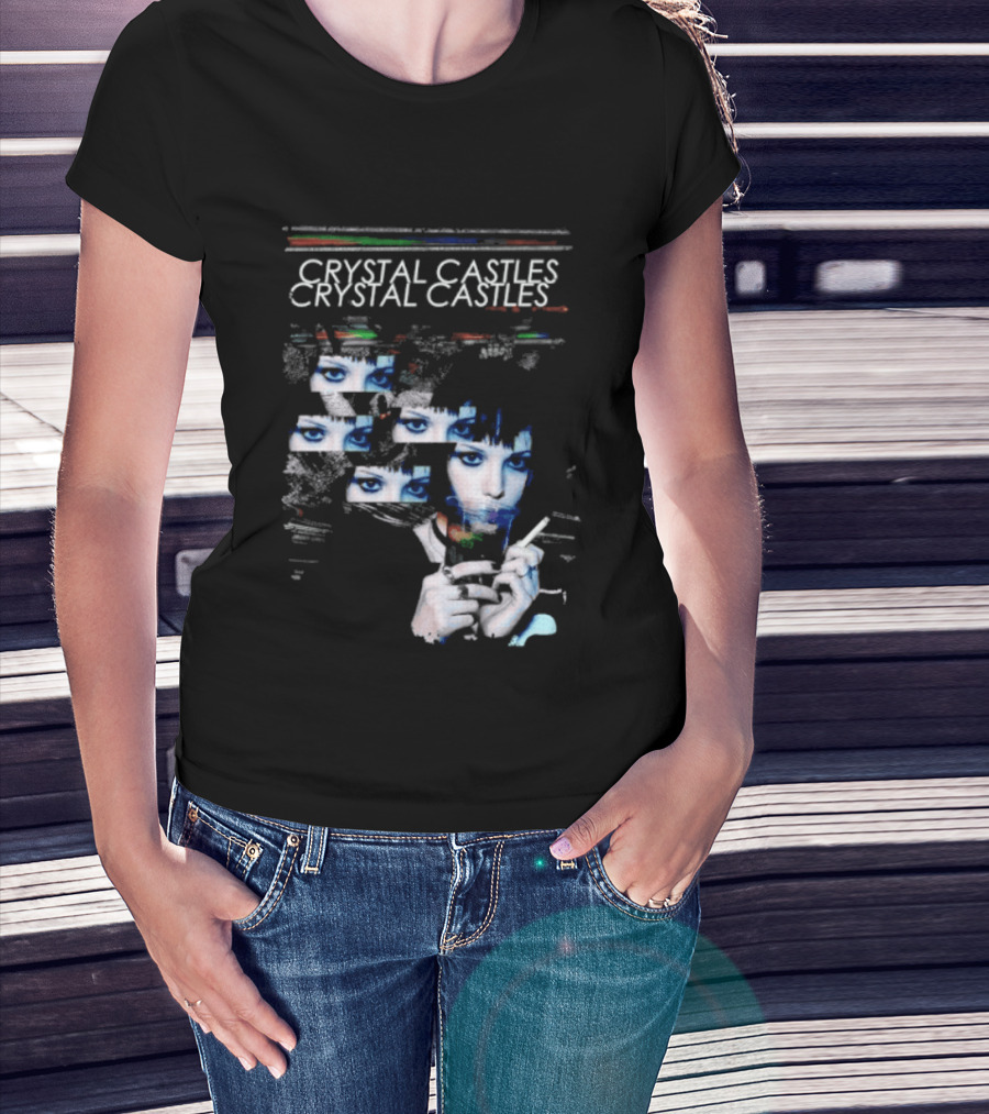 Crystal Castles Alice Glass Glitch T-Shirt