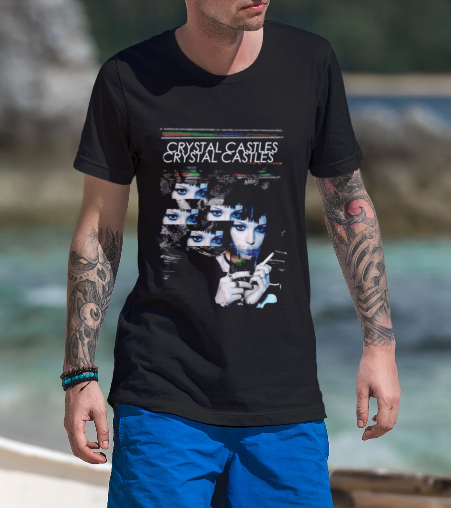 Crystal Castles Alice Glass Glitch T-Shirt