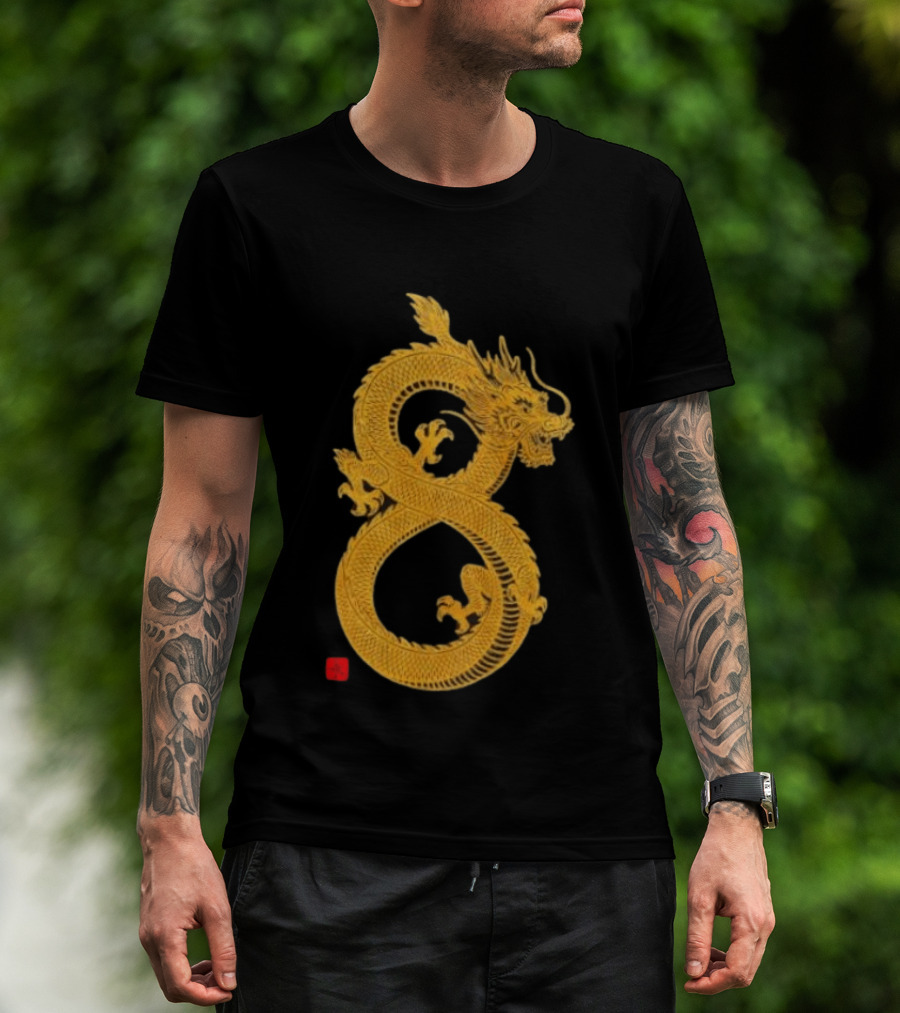 Infinity Dragon Of Fortune Mythical Serpent Symbol Asian Lore T-Shirt