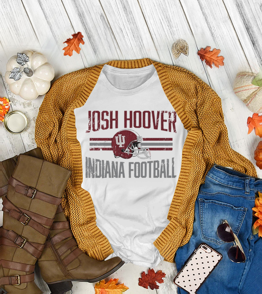 Josh Hoover Indiana Hoosiers Football NCAA Helmet Hero T-Shirt