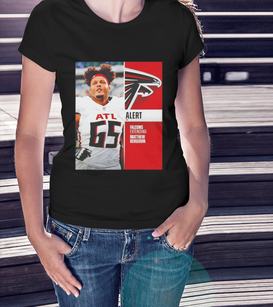 Atlanta Alert Falcons Extending Matthew Bergeron 2026 Season T-Shirt