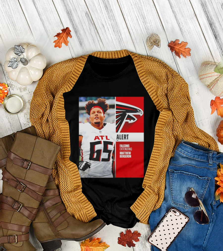 Atlanta Alert Falcons Extending Matthew Bergeron 2026 Season T-Shirt