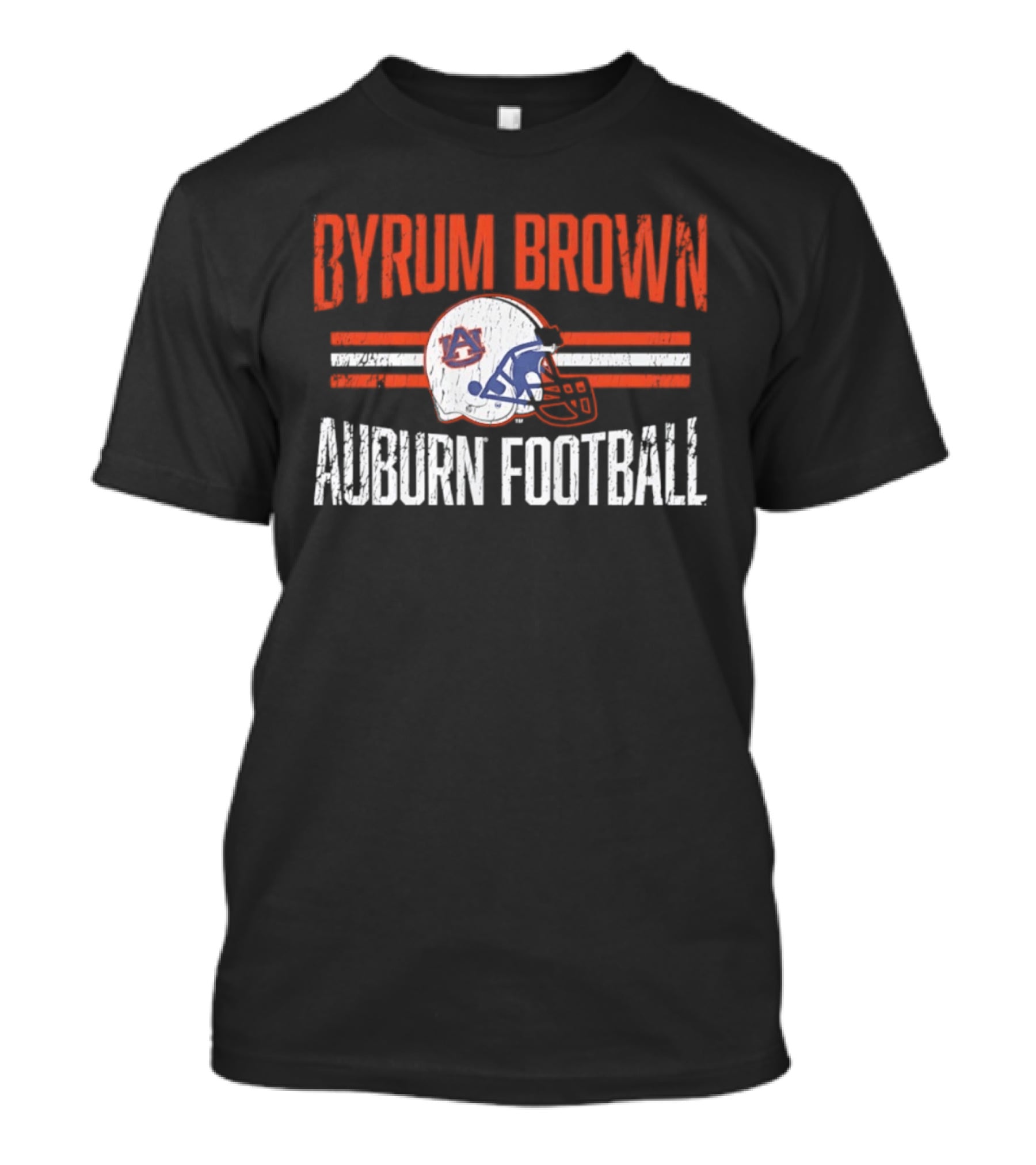 Byrum Brown Auburn Football NCAA Tigers Helmet Hero T-Shirt