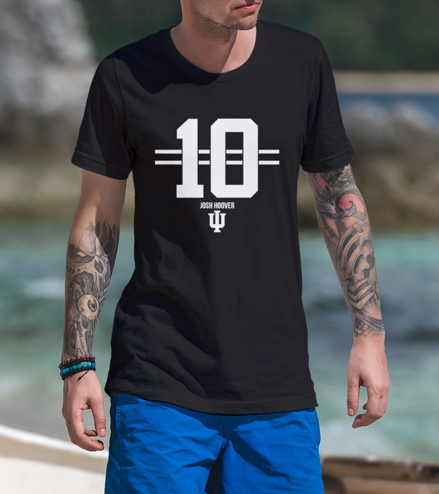 Josh Hoover 10 Indiana Hoosiers NCAA Football IU T-Shirt