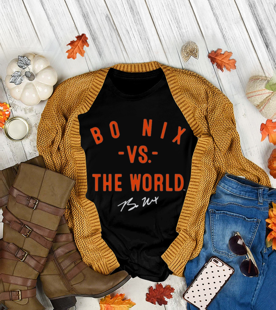 Bo Nix Vs The World Signature Collection T-Shirt