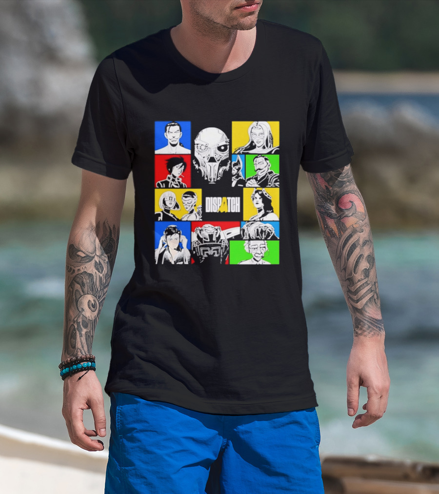 Blizzard Entertainment Over Hero Ensemble Characters T-Shirt