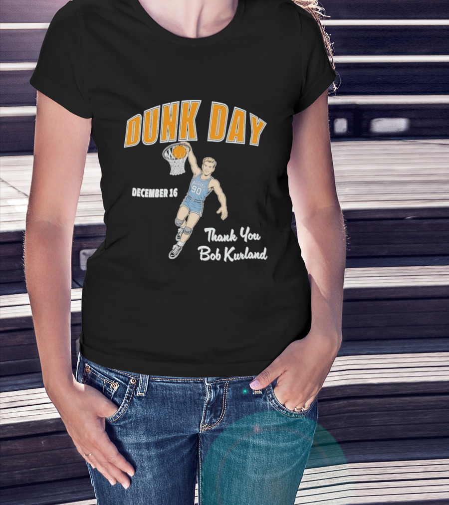 Dunk Day December 16 Thank You Bob Kurland Basketball Aggies 90 T-Shirt