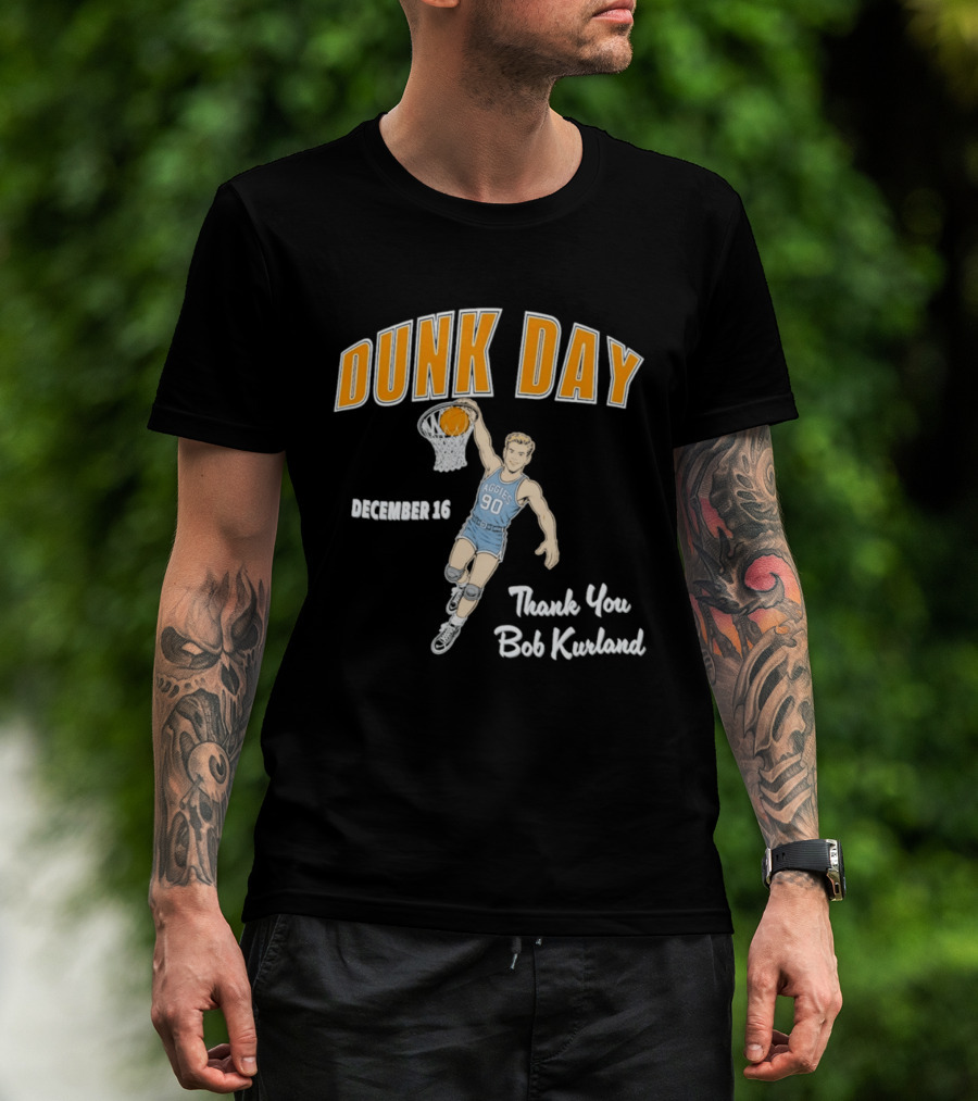 Dunk Day December 16 Thank You Bob Kurland Basketball Aggies 90 T-Shirt