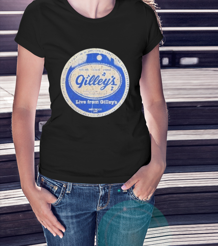 Live From Gilley's Pasadena Texas Side One LC 8642 Stereo Westwood One Nite Club T-Shirt