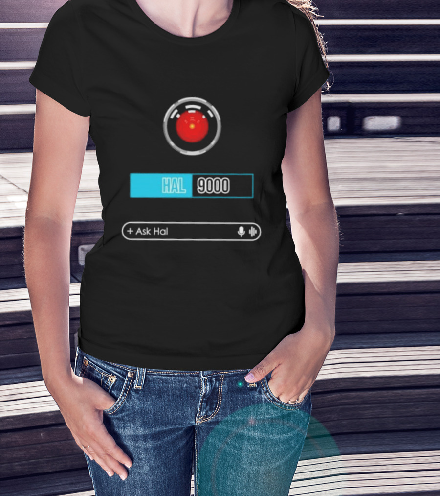 HAL 9000 Interface Ask Hal 2001 A Space Odyssey T-Shirt