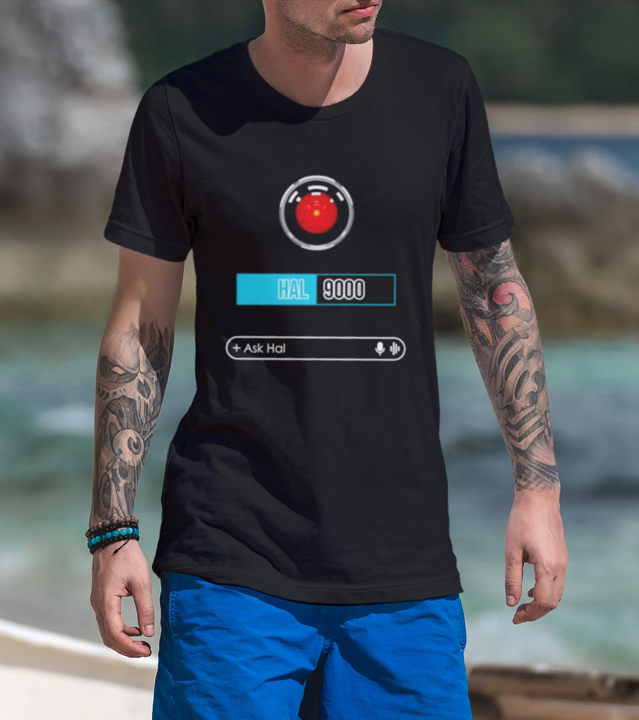 HAL 9000 Interface Ask Hal 2001 A Space Odyssey T-Shirt