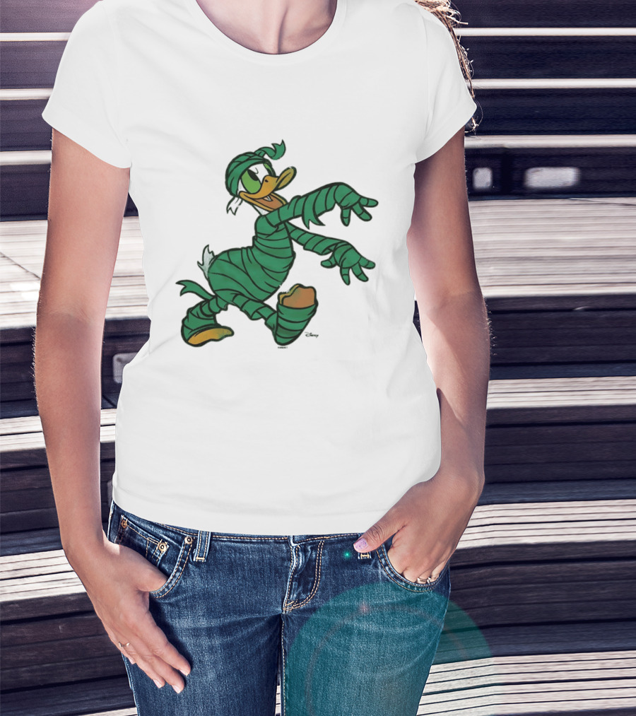 Donald Duck Mummy Costume Halloween Fun T-Shirt