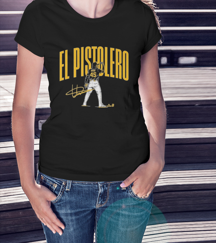 El Pistolero Abner Uribe 45 Signature Baseball Player T-Shirt