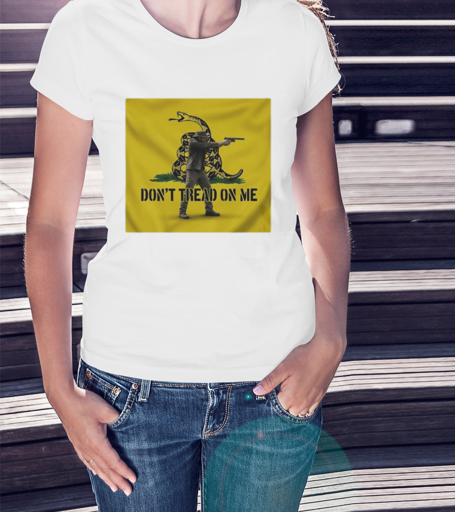 Jordan Salinas Don't Tread On Me Gadsden Flag Cowboy Gun T-Shirt