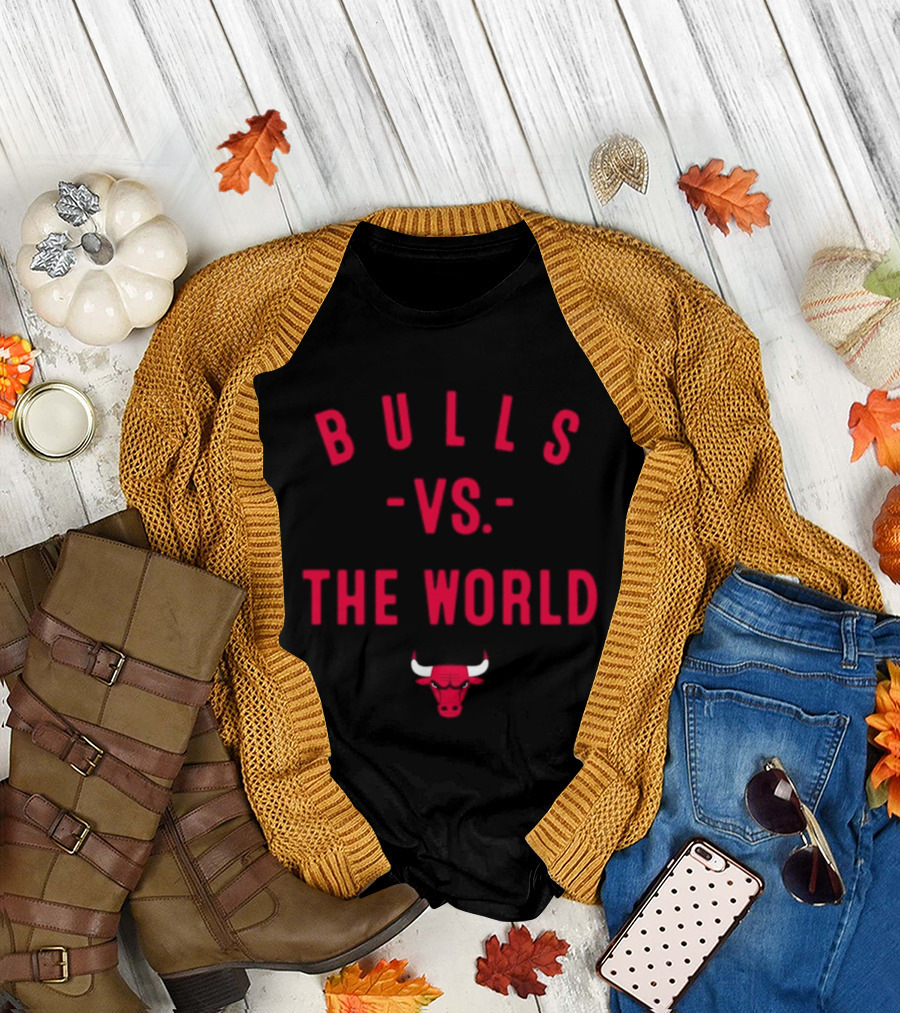 Chicago Bulls Vs The World NBA 2026 Bulls Face Nowbes T-Shirt
