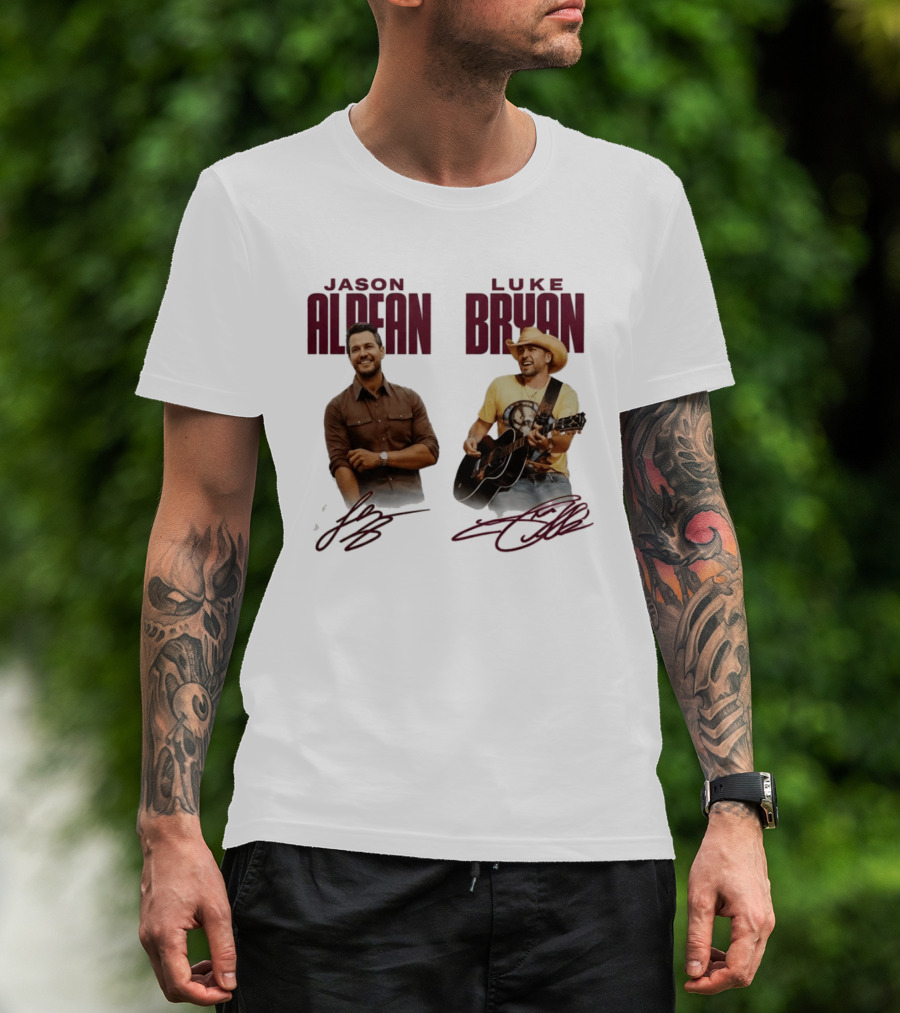 Montana Grizzlies Jason Aldean Luke Bryan Collaboration T-Shirt