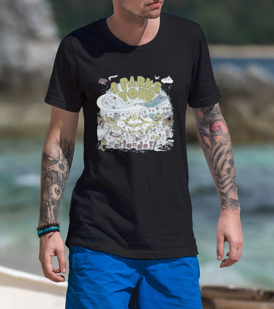 Dookie 4 Parks Tour Orlando FL Colorful Adventure T-Shirt