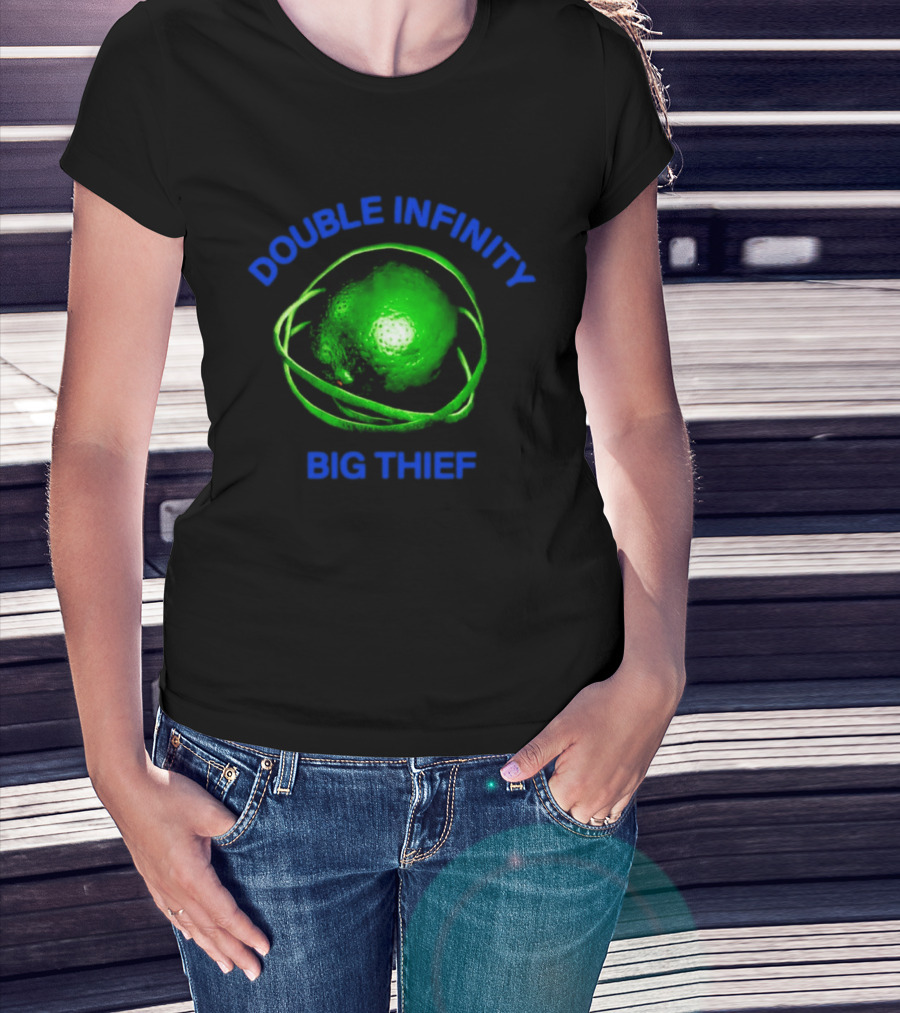 Double Infinity Big Thief Green Planet Sphere T-Shirt