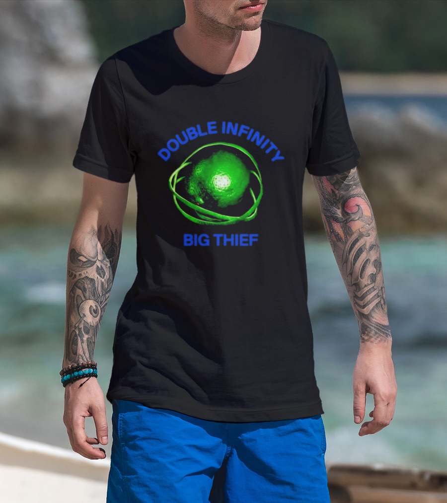 Double Infinity Big Thief Green Planet Sphere T-Shirt