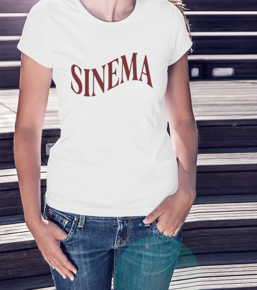 Rachel Sennott Sinema Bold Lettering T-Shirt