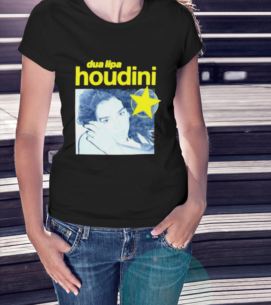 Dua Lipa Houdini Pop Music Radical Optimism Yellow Star T-Shirt