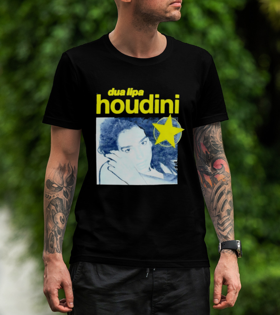 Dua Lipa Houdini Pop Music Radical Optimism Yellow Star T-Shirt