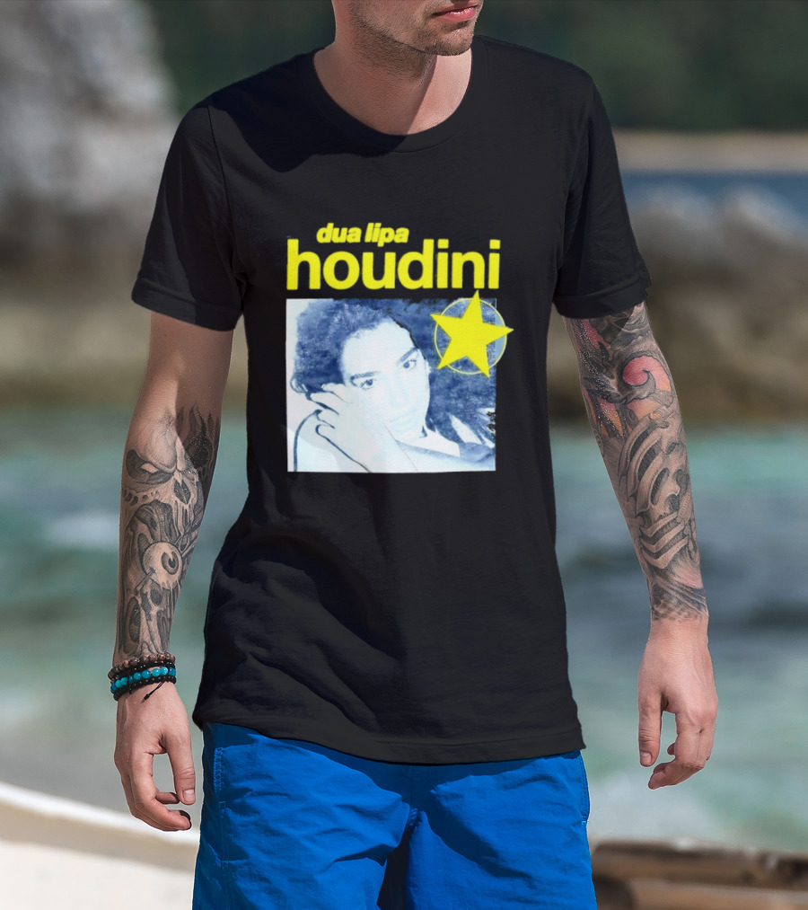 Dua Lipa Houdini Pop Music Radical Optimism Yellow Star T-Shirt