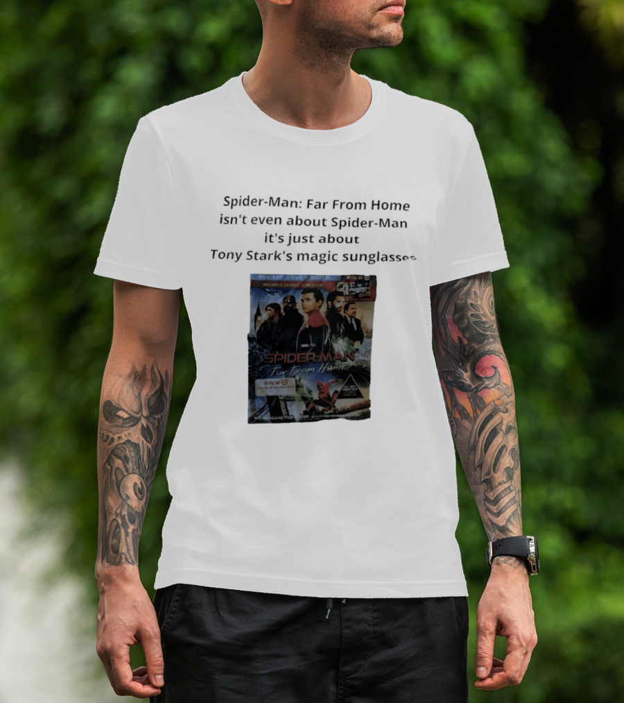 Spider Man Far From Home Magic Sunglasses Includes 48 Page Mini Book T-Shirt