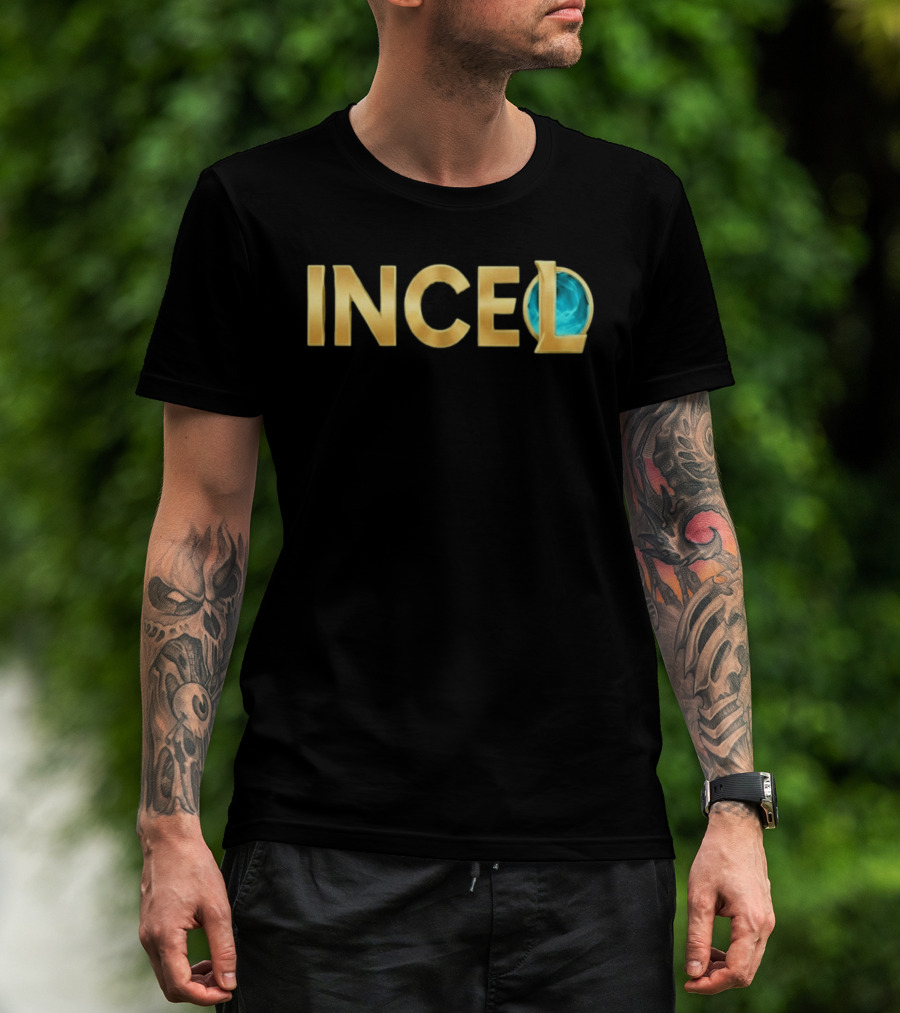 League Of Legends Incel Text With Blue Sphere Element T-Shirt