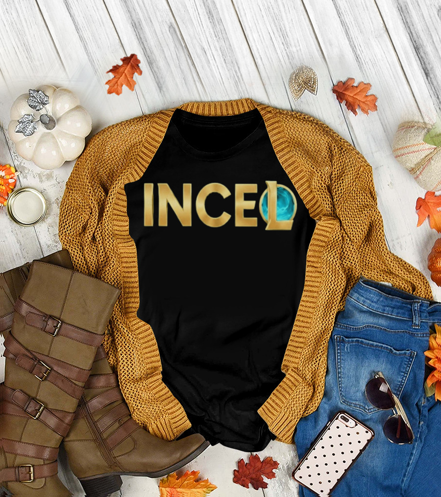 League Of Legends Incel Text With Blue Sphere Element T-Shirt