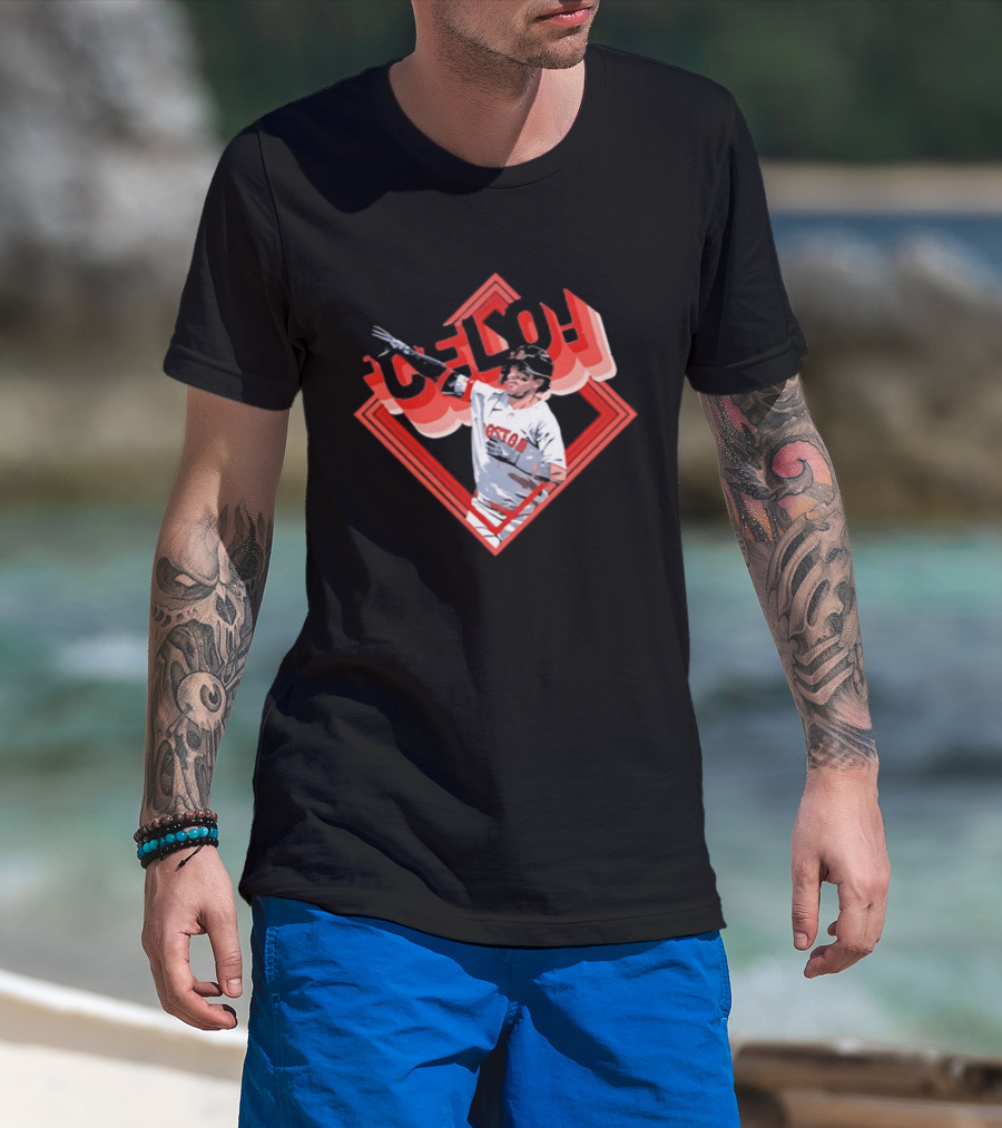 Boston Red Sox Marcelo Mayer Baseball Star Pose T-Shirt